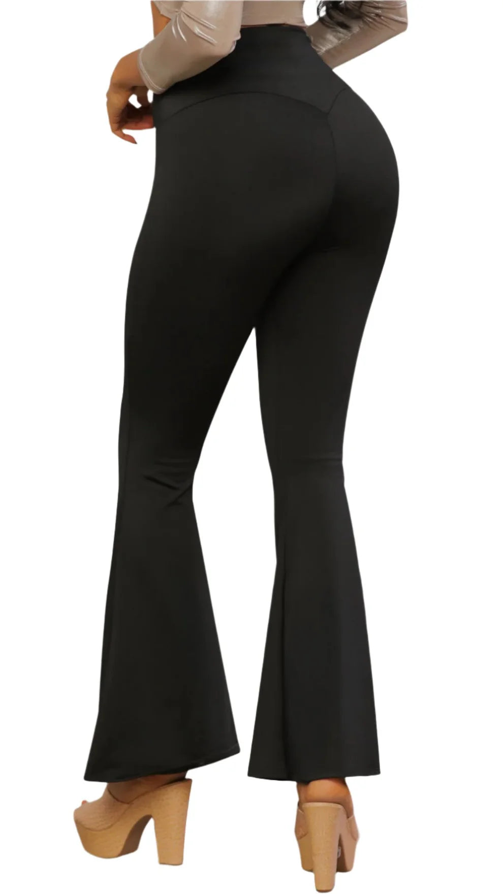 SMI0092 Legging con Bota Campana y Faja Interna Exclusiva de Stagmi