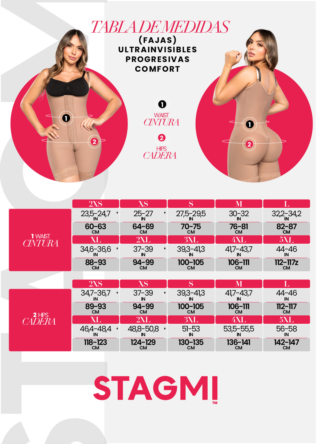 - Faja SMI7131 LA DIOSA media pierna con triple efecto lifting
- Vista lateral con compresión abdominal y estructura progresiva
- Detalle de diseño sin costuras y panty invisible incluido