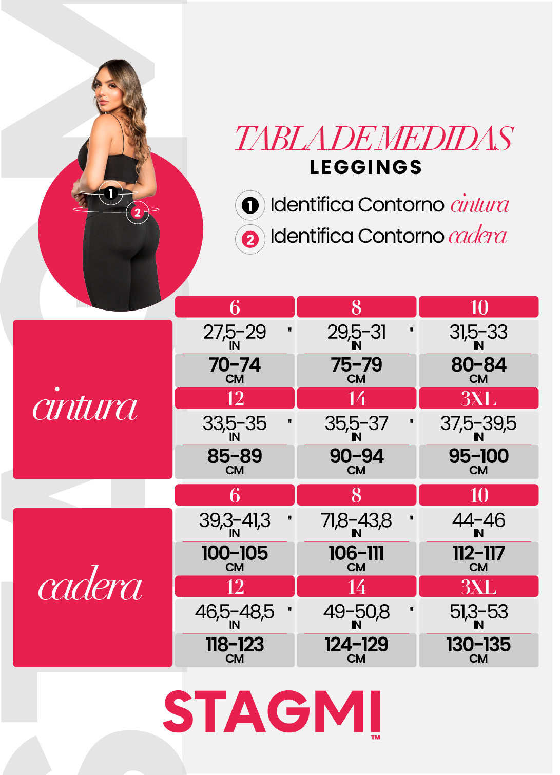 - Leggings SMI0079 ESSENTIALS con faja interna y efecto lifting
- Vista lateral con tiro alto y tecnología Ultrainvisible
- Detalle posterior con levantamiento natural y pretina moldeadora