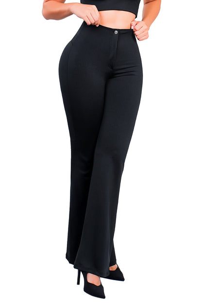 Legging Moldeador Bota Ancha SMI1393 Glam Fit – Faja Interna y Pretina Corazón