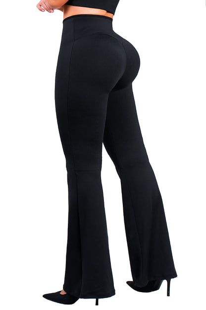 Legging Moldeador Bota Ancha SMI1393 Glam Fit – Faja Interna y Pretina Corazón
