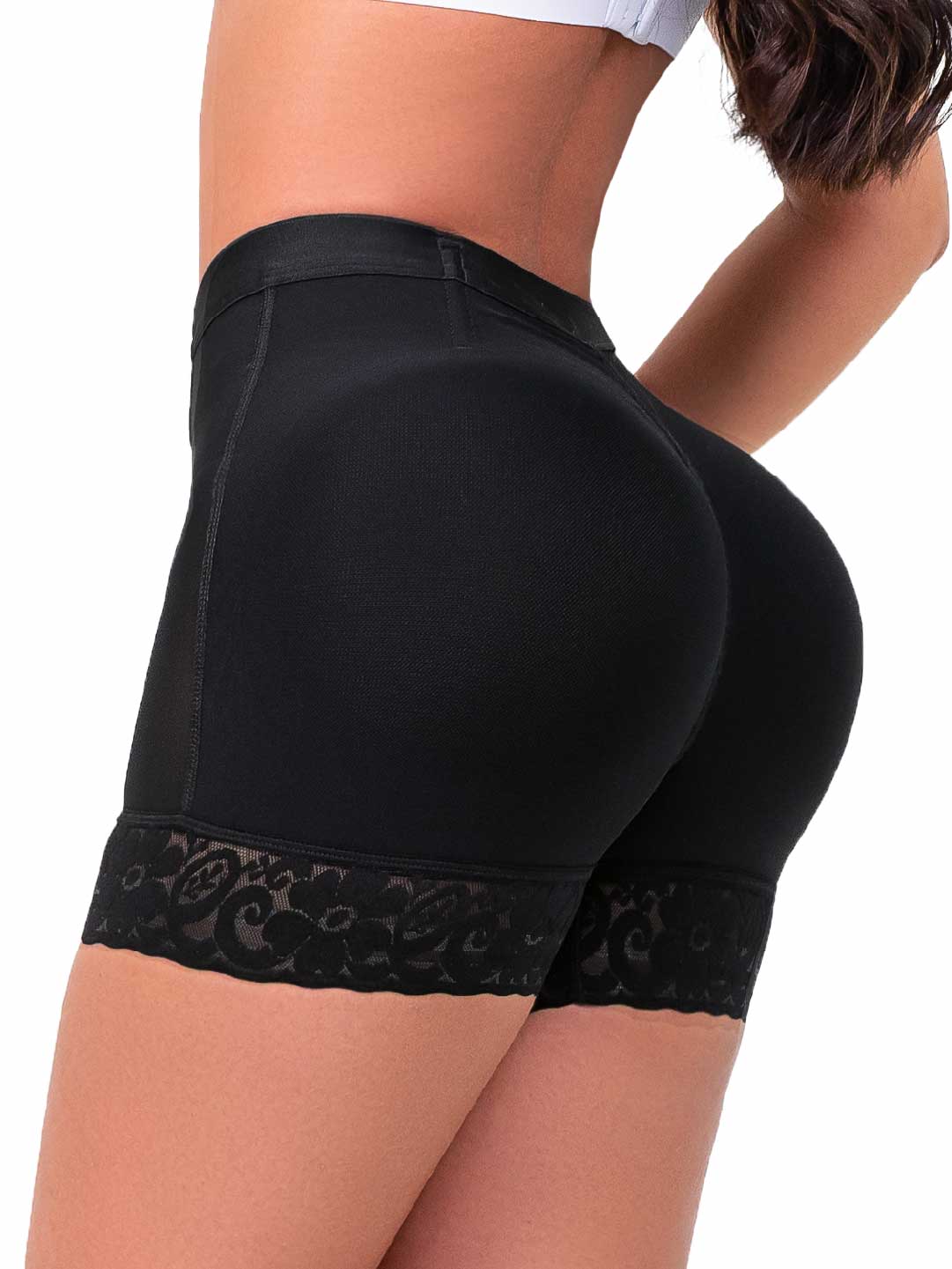 Panty Cachetero Moldeador SMI04084 con Encaje y Compresión Media