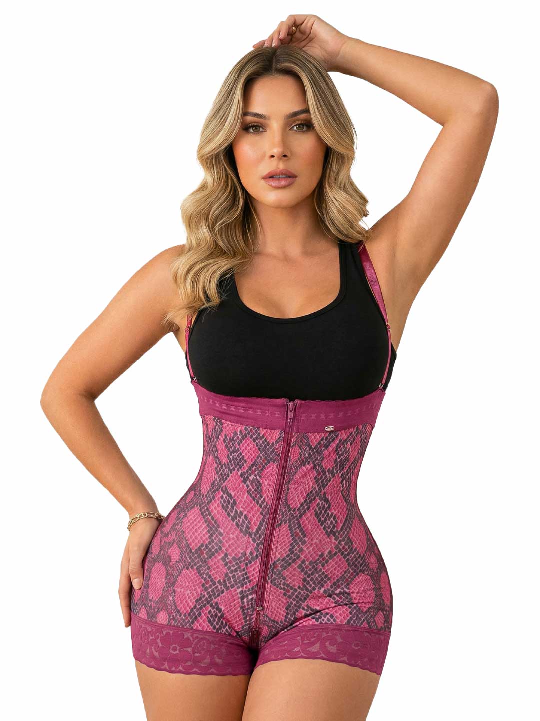 Faja Snake Fucsia Strapless SMI7151